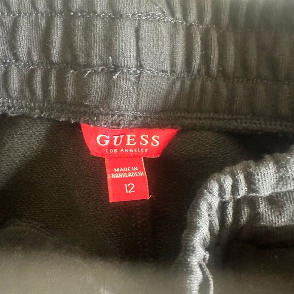 Guess Big Kids Black and Red Cargo Shorts - Picture 2 of 4